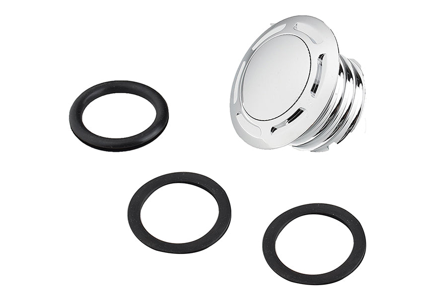 Slot Pop Up Vented Gas Cap Chrome