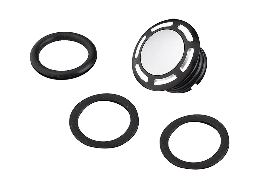 Slot Pop Up Vented Gas Cap Black