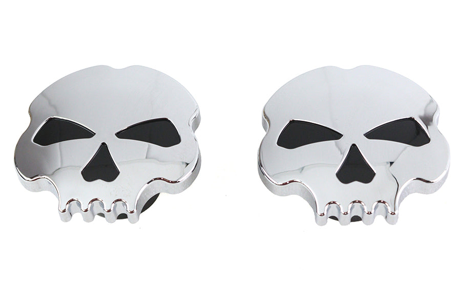 Skull Style Gas Cap Set Chrome