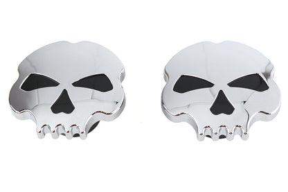 Skull Style Gas Cap Set Chrome