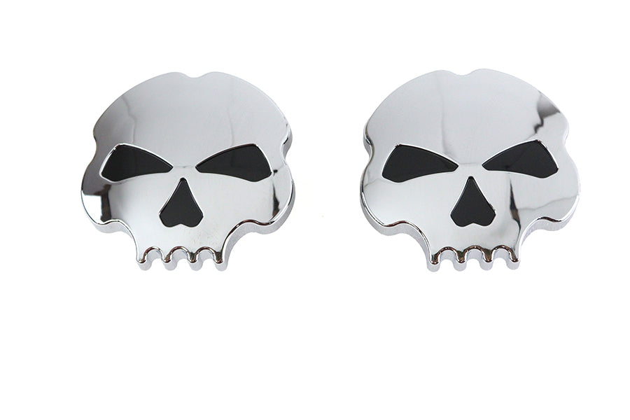 Skull Style Gas Cap Set Chrome