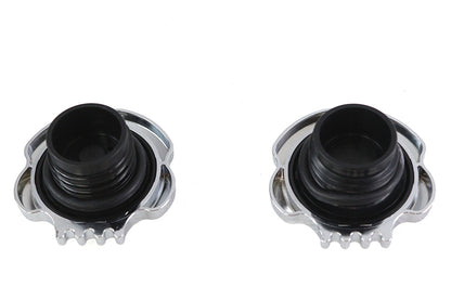 Skull Style Gas Cap Set Chrome