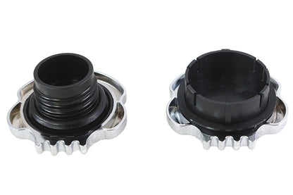Skull Style Gas Cap Set Chrome