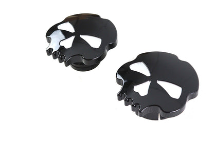 Skull Style Gas Cap Set Black