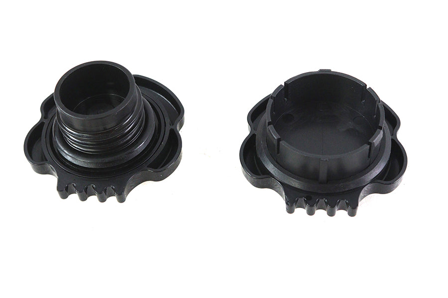 Skull Style Gas Cap Set Black
