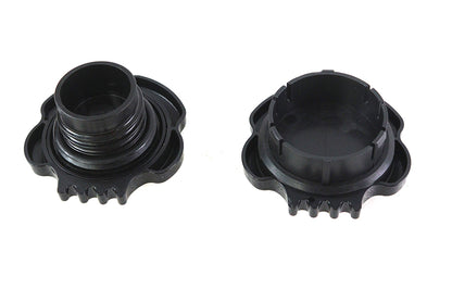 Skull Style Gas Cap Set Black