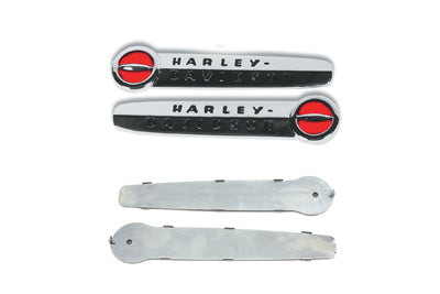 Gas Tank Emblem Set with Black Lettering