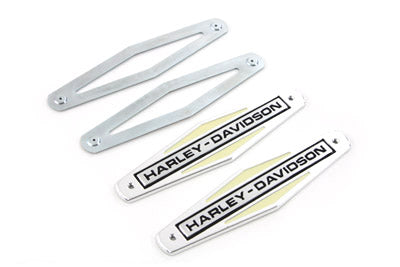 Gas Tank Emblems with Black Lettering