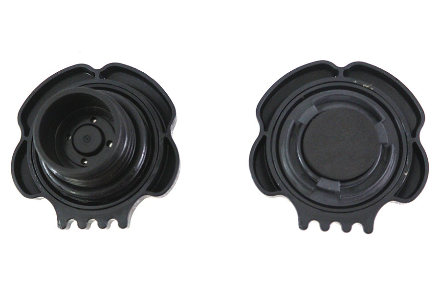 Skull Style Gas Cap Set Vented and Non-Vented Black