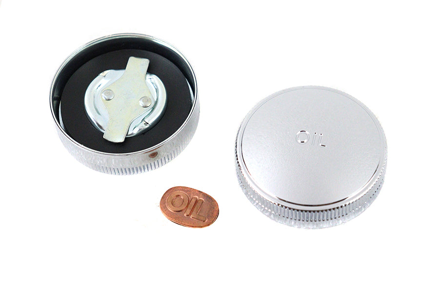 45 W/G Gas and Oil Cap Set Chrome