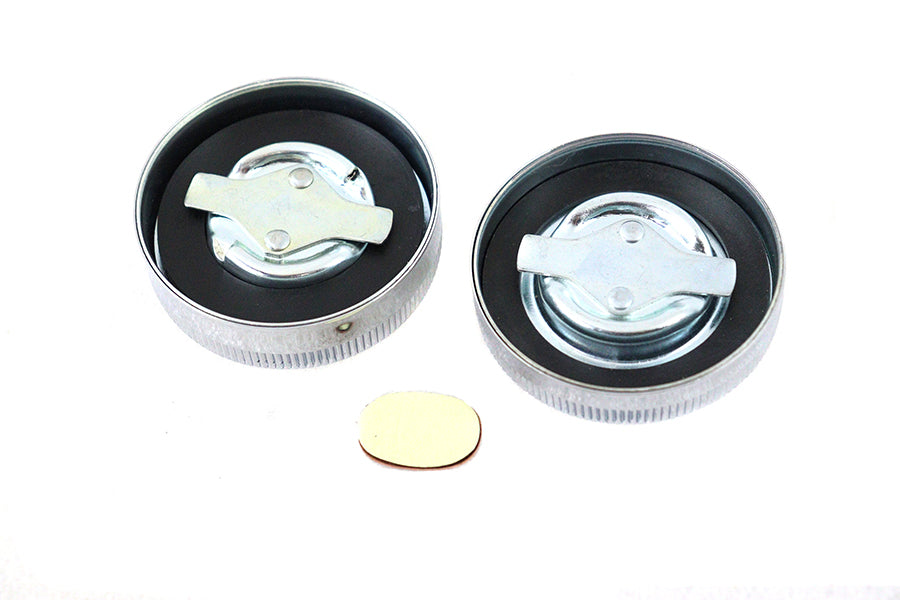 45 W/G Gas and Oil Cap Set Chrome