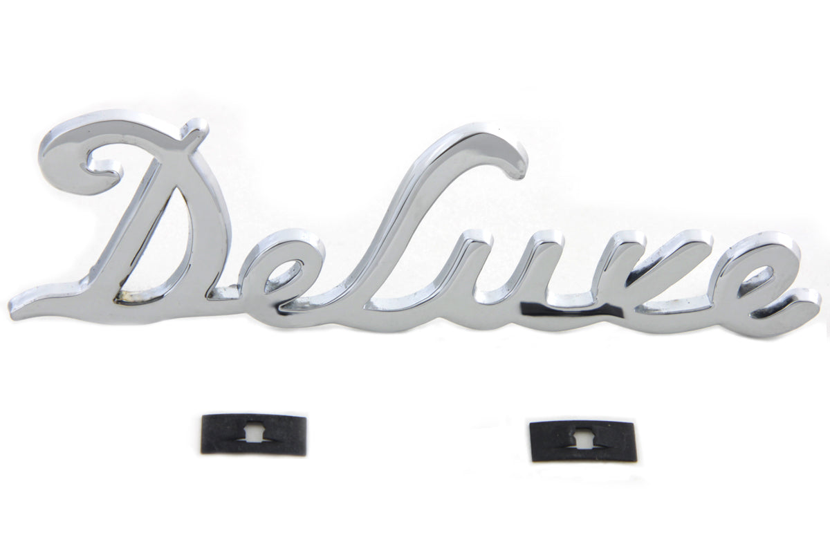 Chrome Deluxe" Fender Emblem Set
