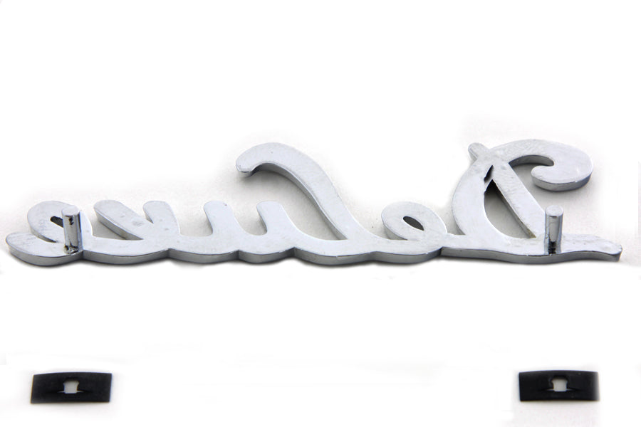 Chrome Deluxe" Fender Emblem Set