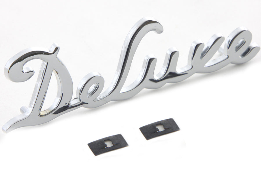 Chrome Deluxe" Fender Emblem Set