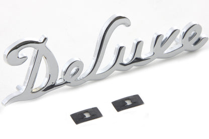 Chrome Deluxe" Fender Emblem Set