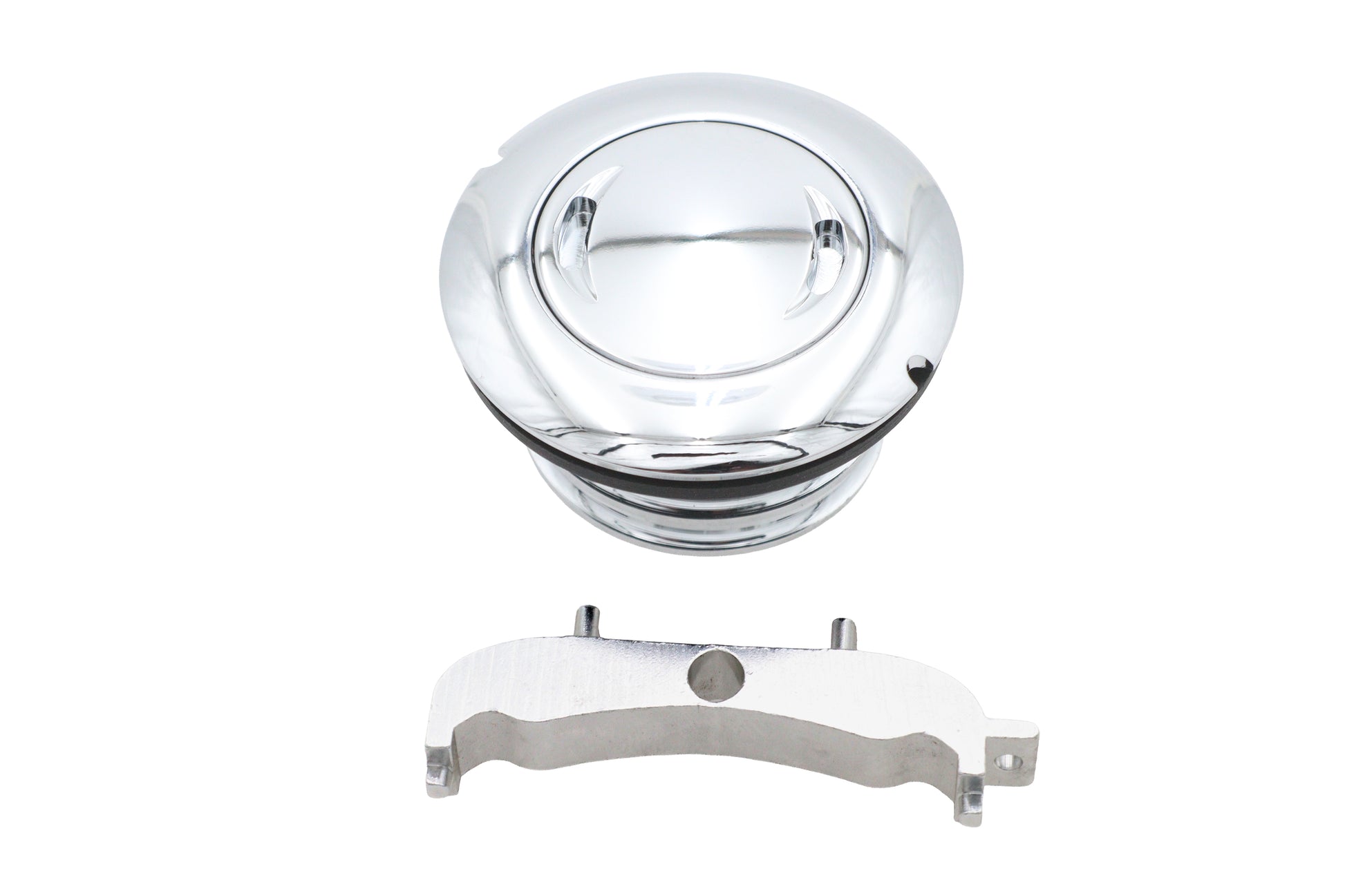 Chrome Low Profile Locking Gas Cap Non-Vented