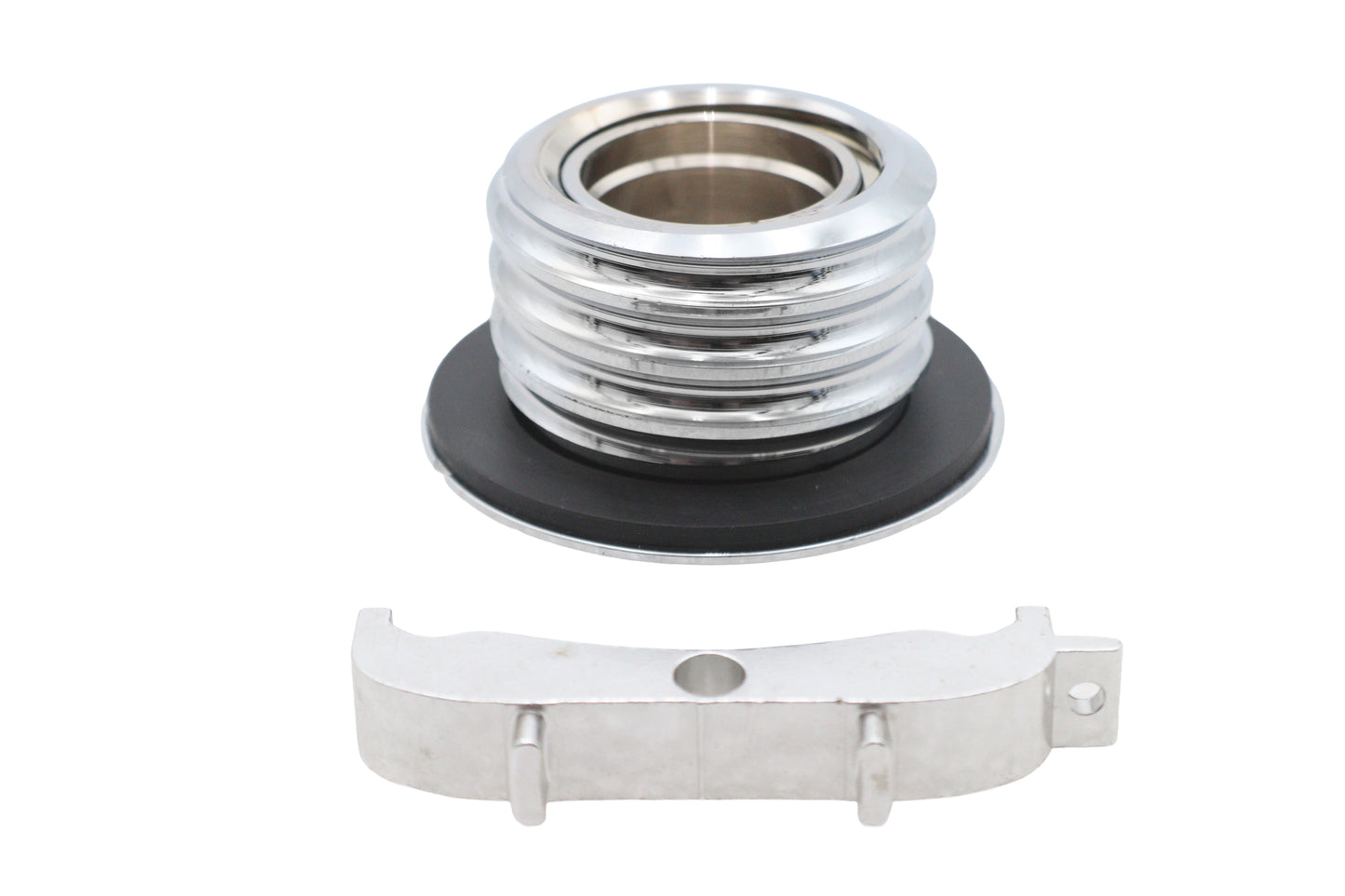 Chrome Low Profile Locking Gas Cap Non-Vented