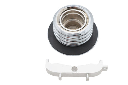 Chrome Low Profile Locking Gas Cap Non-Vented