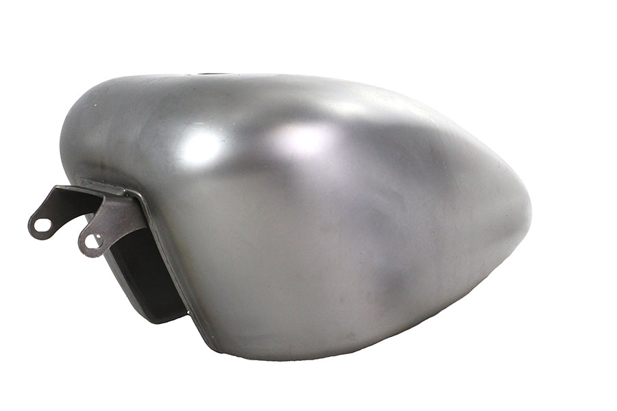 M8 Sporty" 3.2 Gallon Gas Tank Raw Steel Low Mount