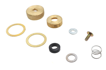 Petcock Shut Off Knob and Collar Set Brass