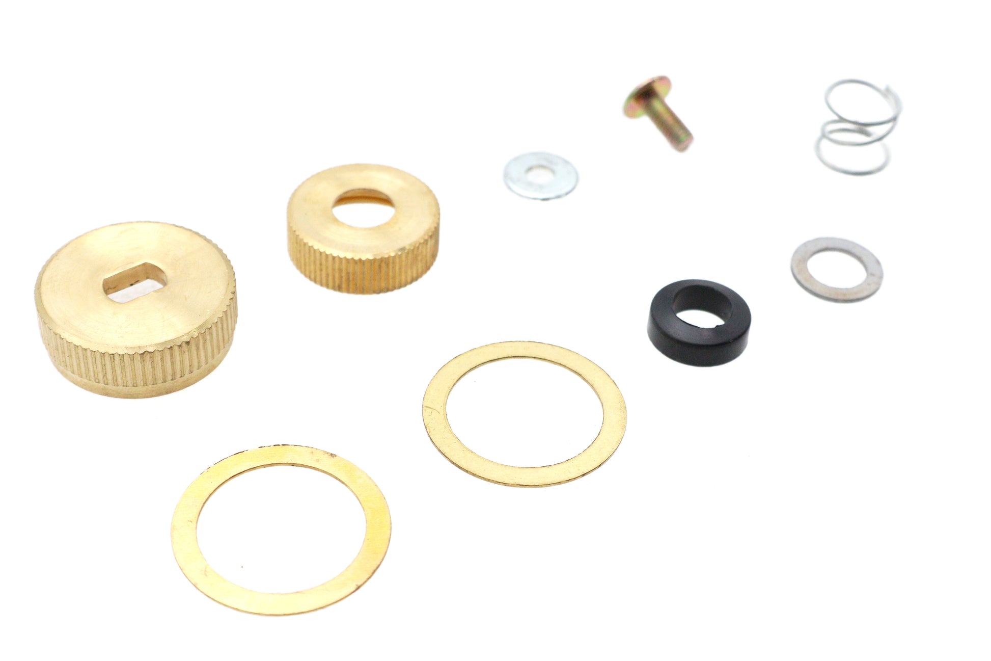 Petcock Shut Off Knob and Collar Set Brass