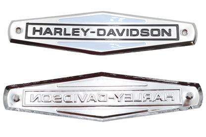 Eagle Iron 1966-1972 Tank Emblem Set with Black Lettering