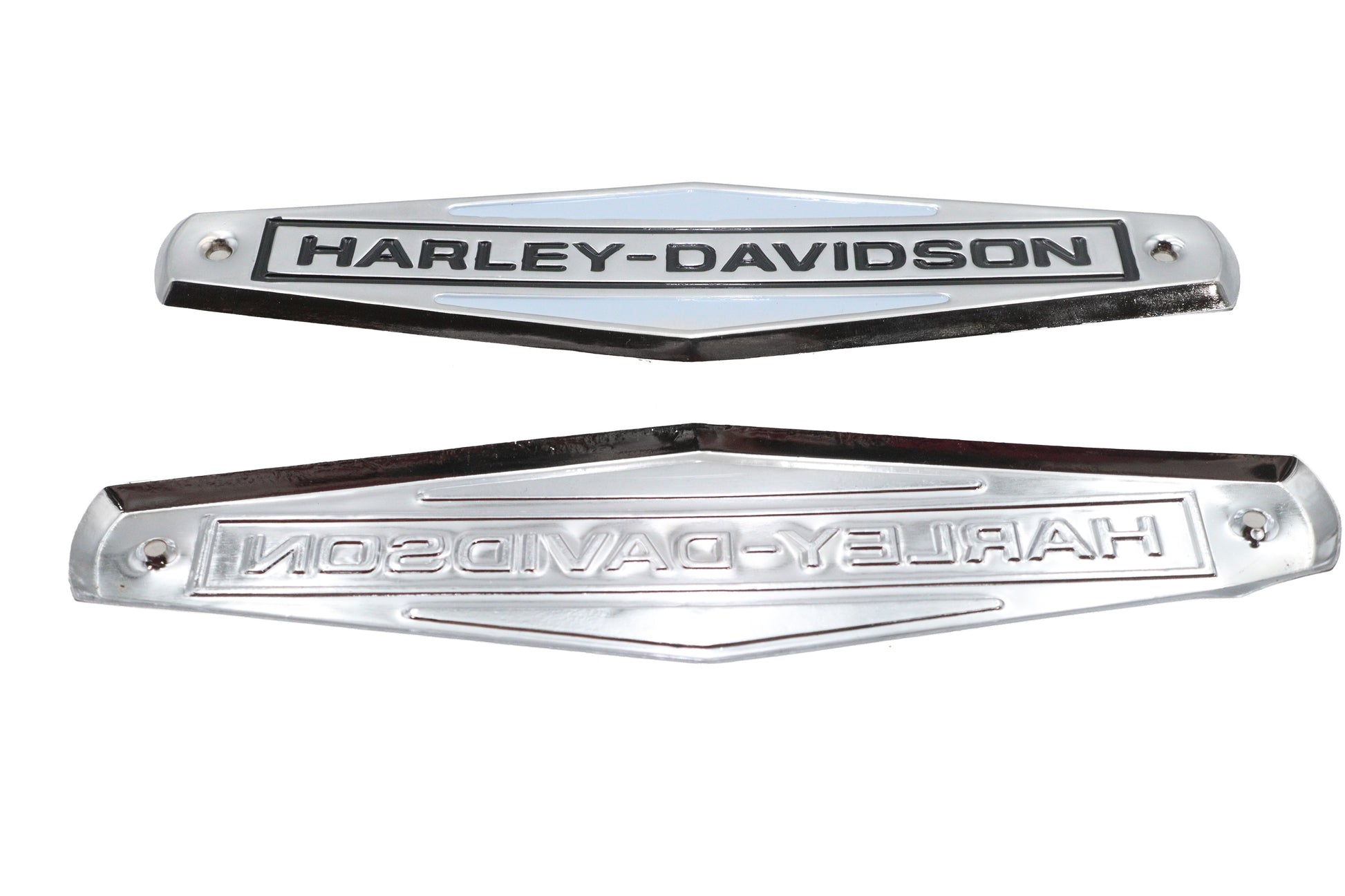 Eagle Iron 1966-1972 Tank Emblem Set with Black Lettering