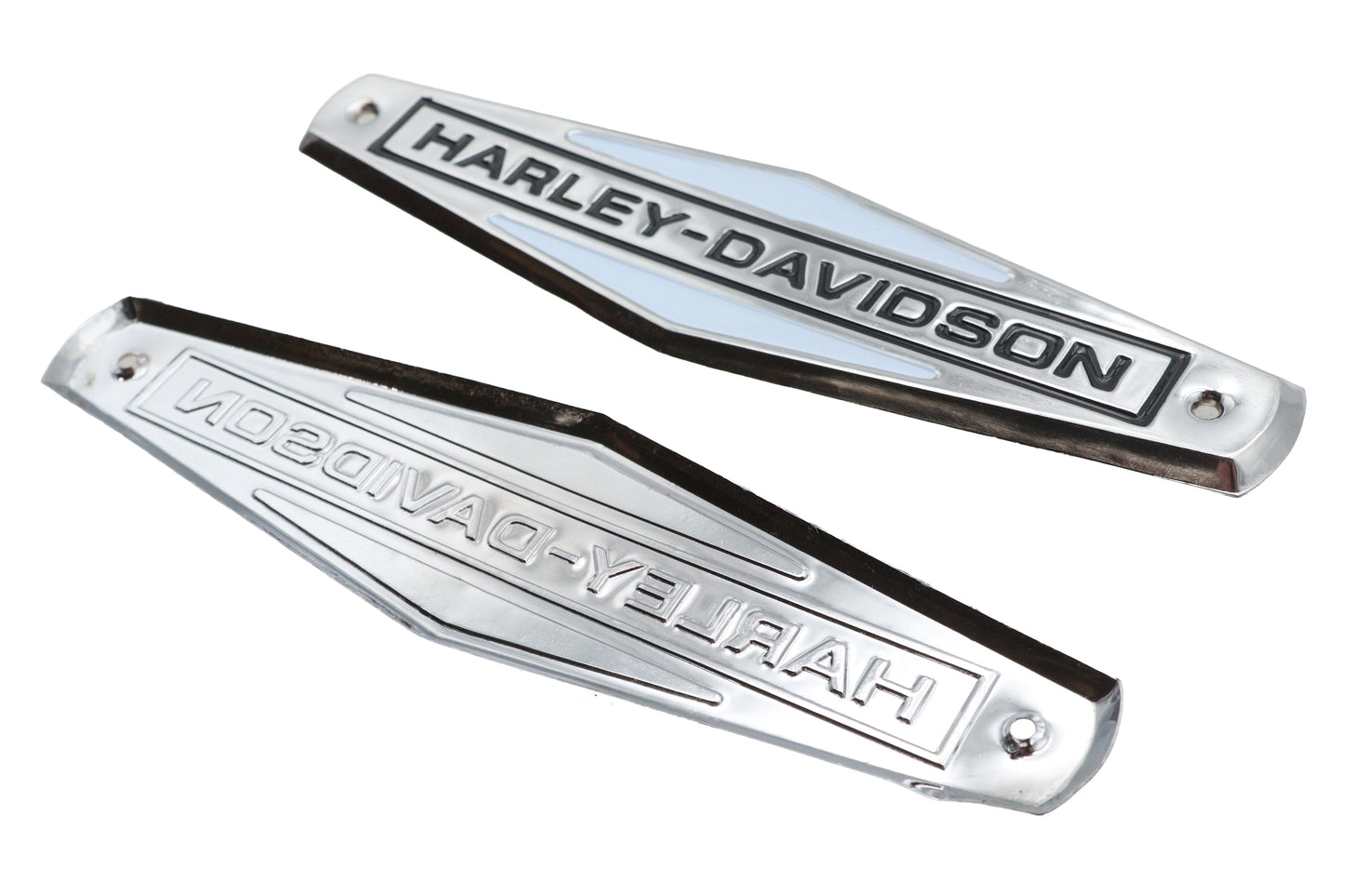 Eagle Iron 1966-1972 Tank Emblem Set with Black Lettering