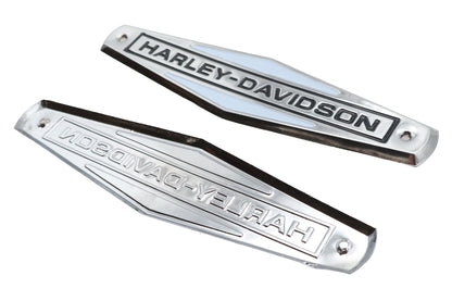 Eagle Iron 1966-1972 Tank Emblem Set with Black Lettering