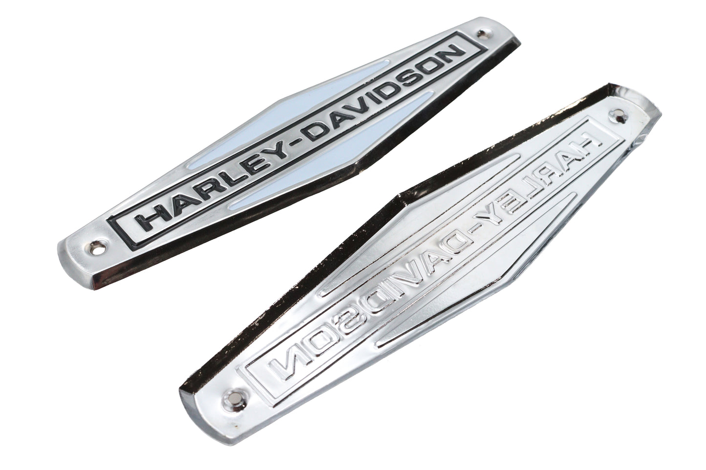 Eagle Iron 1966-1972 Tank Emblem Set with Black Lettering