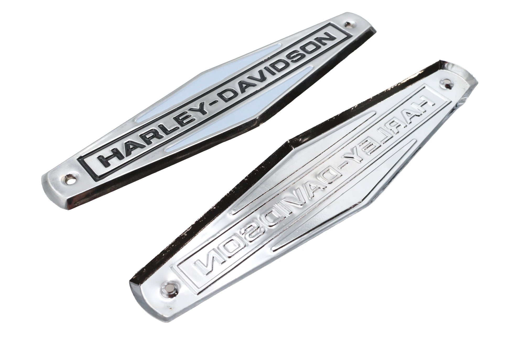 Eagle Iron 1966-1972 Tank Emblem Set with Black Lettering