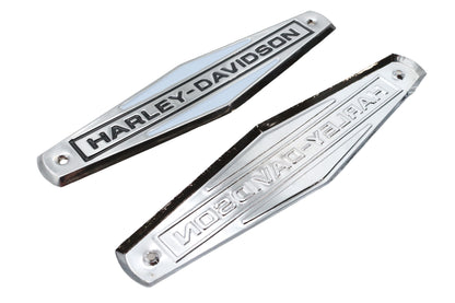 Eagle Iron 1966-1972 Tank Emblem Set with Black Lettering