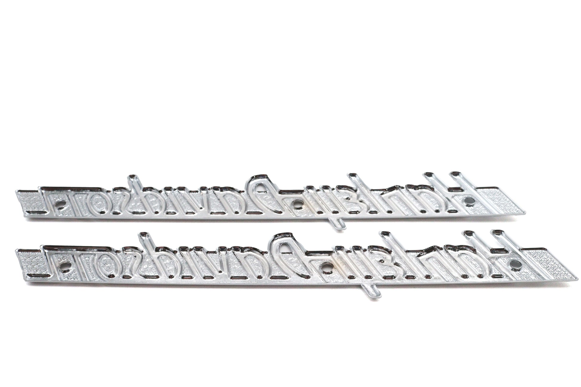 Emblem Set with Chrome Lettering