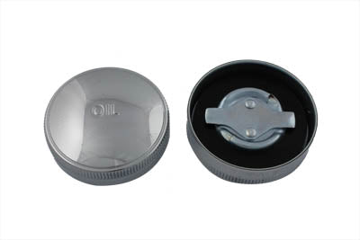 Gas Cap and Oil Cap Set Chrome