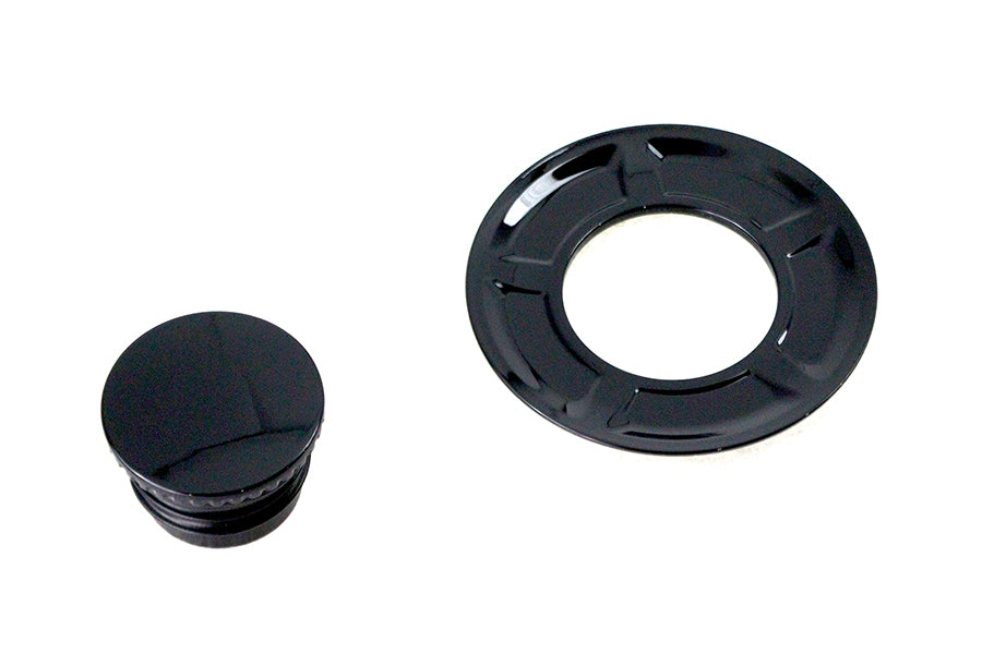 Flush Mount Gas Cap Black
