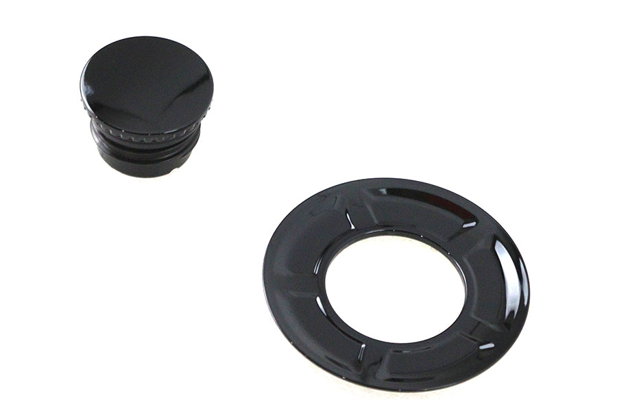 Flush Mount Gas Cap Black