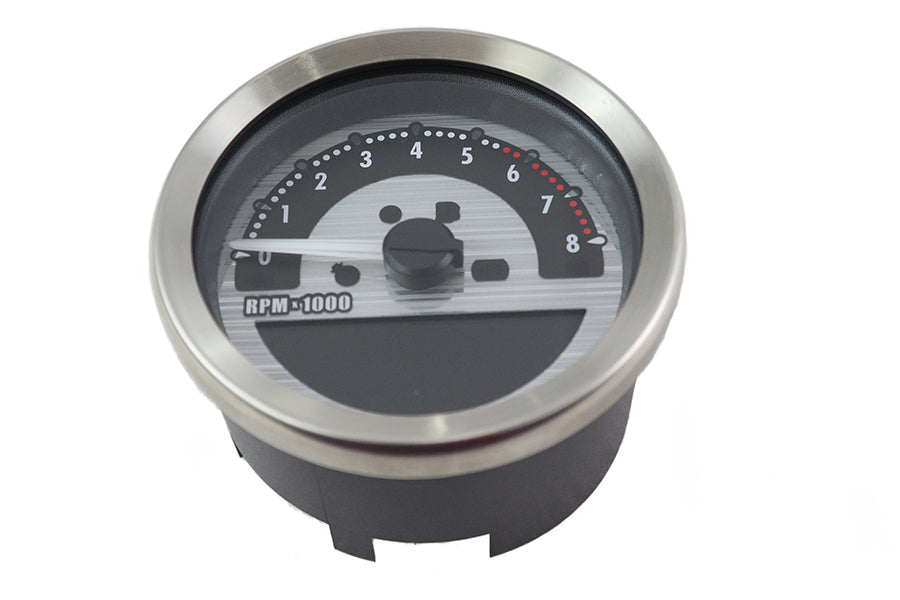 3-5/8 Electronic Speedometer and Tachometer Silver