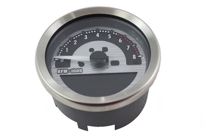 3-5/8 Electronic Speedometer and Tachometer Silver