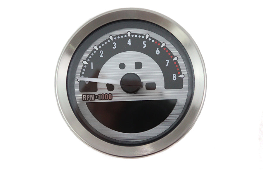3-5/8 Electronic Speedometer and Tachometer Silver