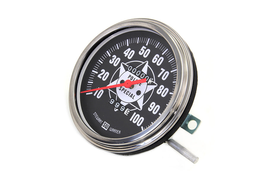 Speedometer with 2:1 Ratio and Red Needle