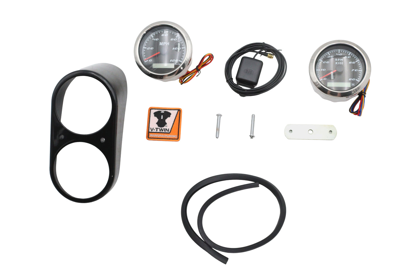 GPS Speedometer and Tachometer Dash Kit Black