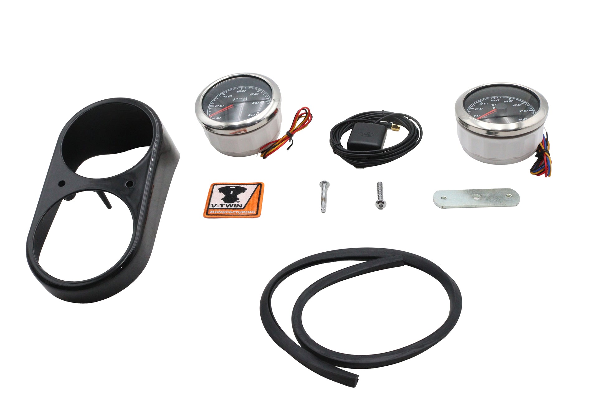 GPS Speedometer and Tachometer Dash Kit Black