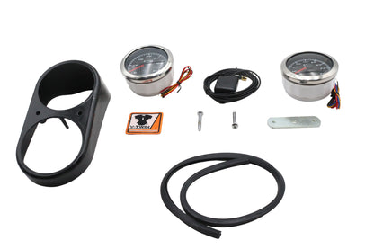GPS Speedometer and Tachometer Dash Kit Black