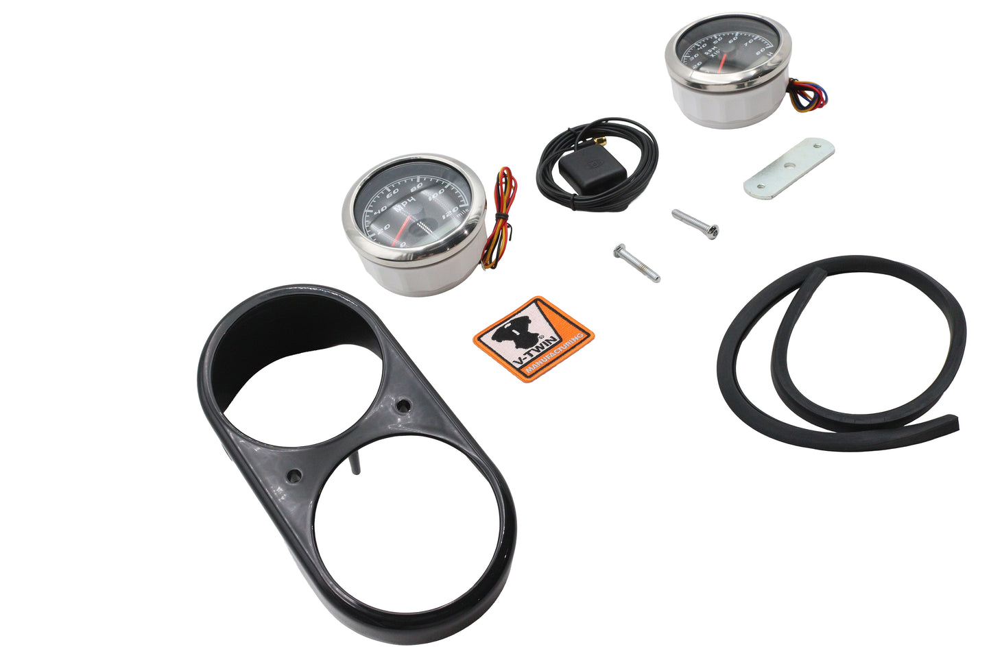 GPS Speedometer and Tachometer Dash Kit Black