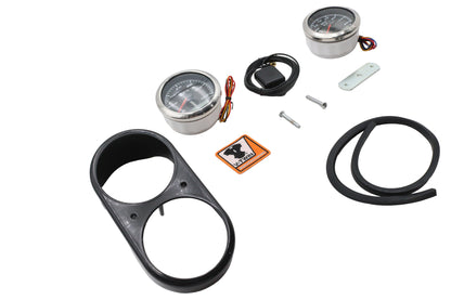 GPS Speedometer and Tachometer Dash Kit Black