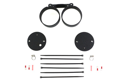 Dual Gauge Mount Bracket Black