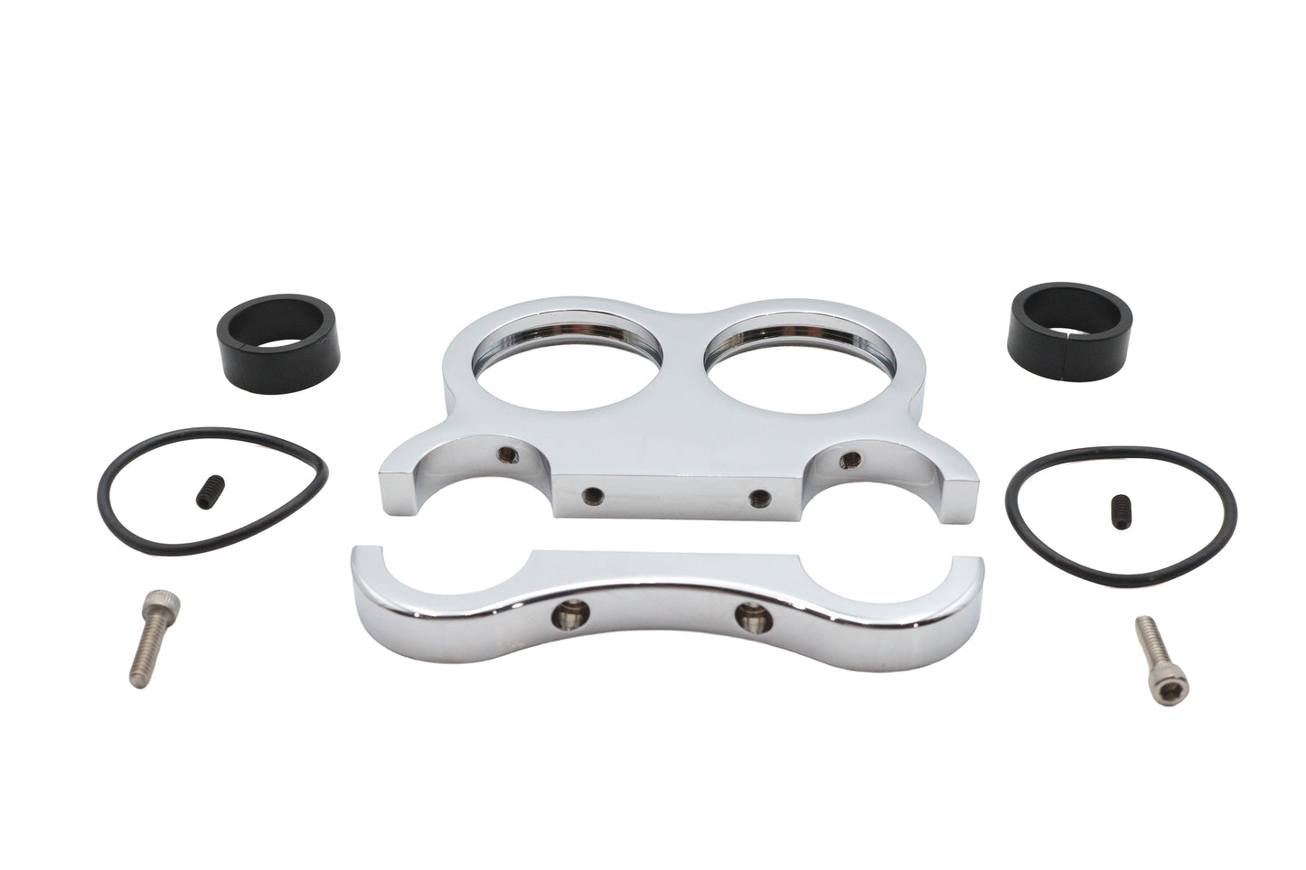 Chrome Billet 48mm Dual Gauge Mount