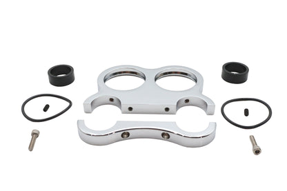 Chrome Billet 48mm Dual Gauge Mount