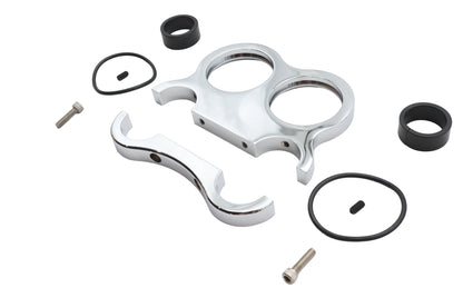 Chrome Billet 48mm Dual Gauge Mount