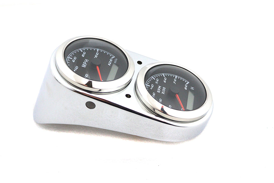 GPS Speedometer and Tachometer Dash Kit Chrome